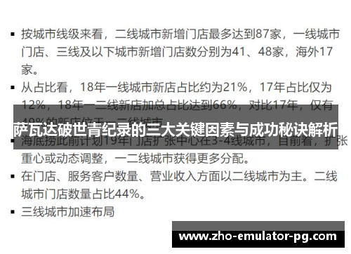 萨瓦达破世青纪录的三大关键因素与成功秘诀解析